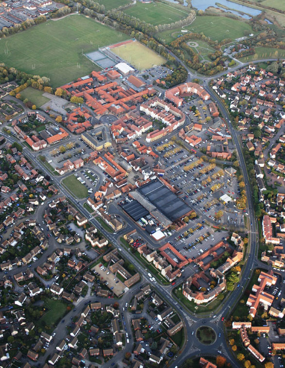 Aerial view of south woodham ferrers