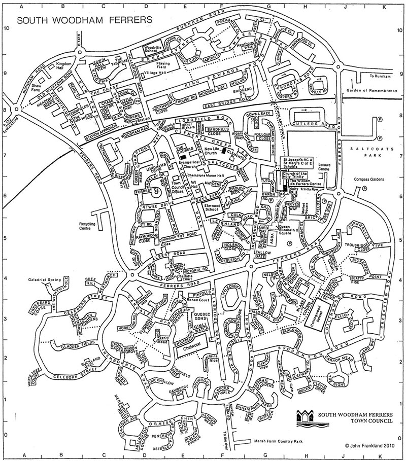 South woodham ferrers line map 